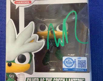 Ryan Reynolds signed/autographed Silver/Green Lantern Funko Pop #592 "Sonic the Hedgehog" with COA