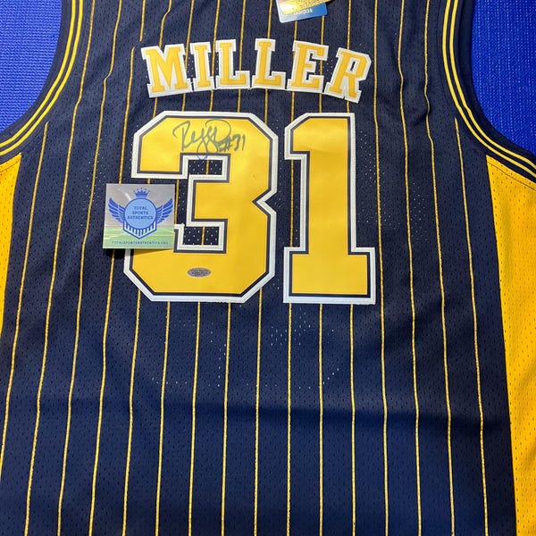 Reggie Miller HOF Indiana Pacers Signed Autographed NBA Adidas Jersey W/COA