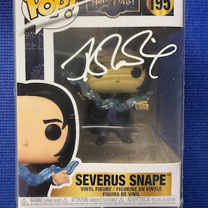 Dies ist signiert / handsigniert von JK Rowling, Harry Potter Funko Pop # 195 Charakter ist Severus Snape mit COA und Schutzverpackung.