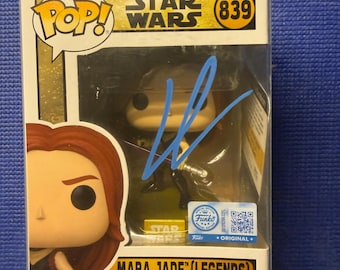 George Lucas signed/autographed Funko Pop #839 Mara Jade (Legends) movie "Star Wars" with COA