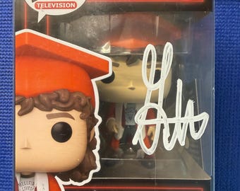 Gaten Matarazzo signed/autographed "Stranger Things" Funko Pop #1887 Dustin Henderson with COA and protective packaging.