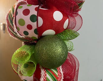 Christmas Garland, Whimsical Christmas Garland, Mantle Garland Staircase Garland, Christmas Decor, Winter Decor