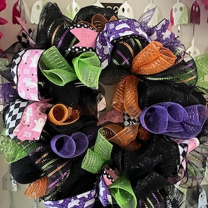 Halloween Wreath, Whimsical Halloween Wreath, Wreath, Halloween Decor, Fall Decor
