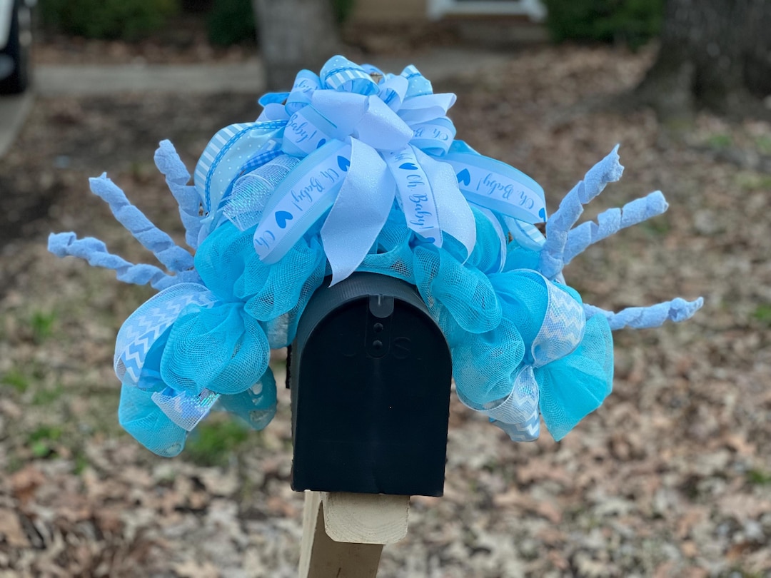 It’s A Boy Mailbox Swag, Gender Reveal Decor, Large Baby Boy ...