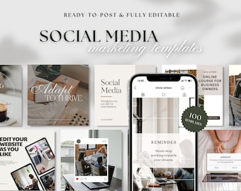 100 PLR MRR Small Business Marketing Tiktok Templates Business Owners Instagram Posts Canva Social Media Templates Branding Entrepreneurs