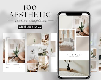 100 PLR MRR Minimalist Instagram Stories For Marketing Templates Business Owners Canva Social Media Templates Branding Kit For Entrepreneurs