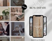 200 PLR MRR Real Estate Bundle Canva Instagram Stories TikTok Videos Social Media Realtor Marketing Templates Branding Kit Small Business