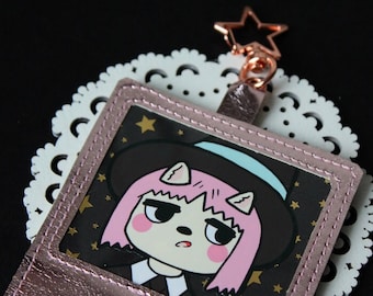 Gameboy Keychain:  Susie McCallister Camp Counselor Witch | Kawaii Wallet Keychain | Card Holder Keychain Summer Camp Island