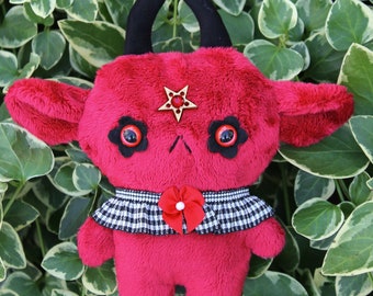 SOLD OUT POCKETPal Plush: CROWLEY Spooky Demon | Kawaii Baphomet Plush | Keychain Plush Good Omens