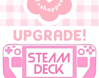 STEAM DECK UPGRADE : Level Up Add On Purchase | Kawaii Steam Deck Case | Cute Steam Deck Bag | Valve Steam Deck | Steam Deck Purse