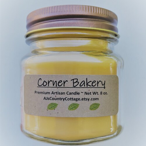 CORNER BAKERY CANDLE Vanilla Candles Bakery Candles Cookie Etsy