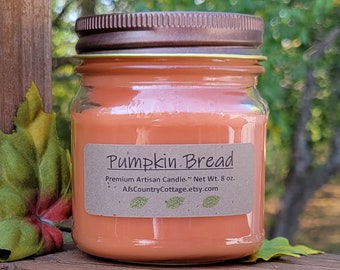 PUMPKIN BREAD CANDLE, Bread Candles, Pumpkin Candles, Fall Candles, Autumn Candles, Fall Decor, Autumn Decor, Strong Scented Candles, Rustic