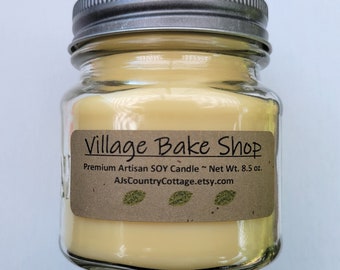 VILLAGE BAKE SHOP SoY Candle - Cookie Candles, Vanilla Candles, Scented Candles, Scented Soy Candles