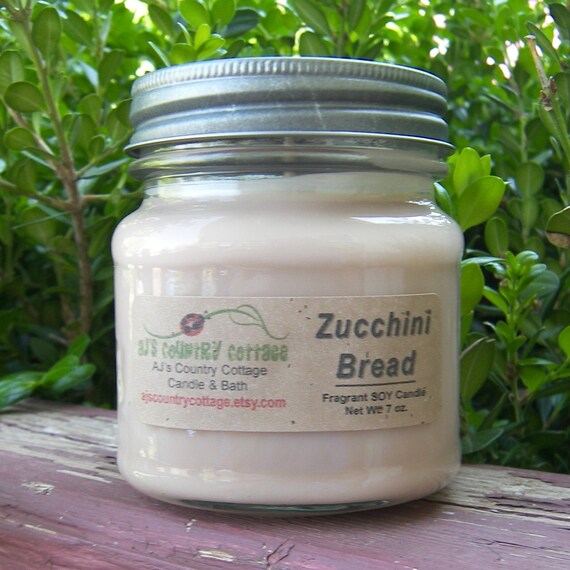 ZUCCHINI BREAD SOY Candle Bakery Candles Bread Candles Etsy