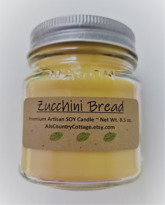 ZUCCHINI BREAD SOY Candle Bakery Candles Bread Candles Etsy