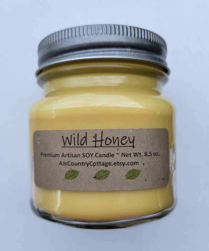 WILD HONEY SOY Candle Highly Scented True honey fragrance image 1