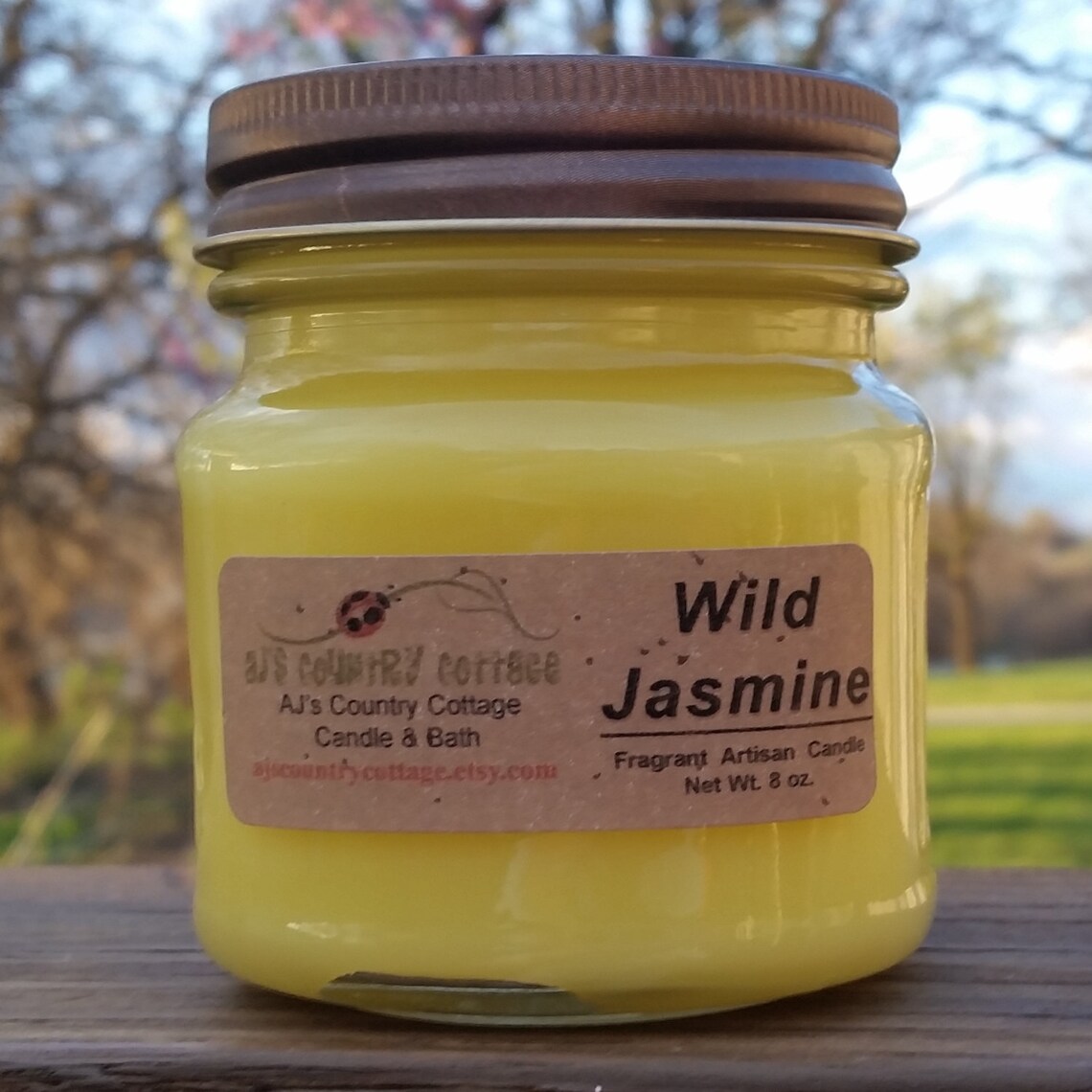 WILD JASMINE CANDLE Jasmine Candles Floral Candles Flower Etsy