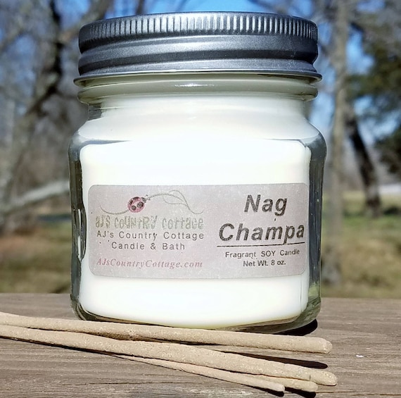 OM Soy Wax Candle, Nag Champa, Home Accents