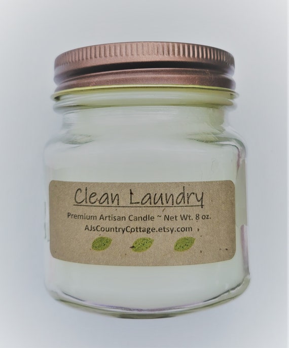 Fresh Linen Scented Candle Cotton Scented Candle Clean Linen
