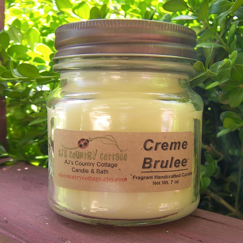 CREME BRULEE CANDLE Caramelized Vanilla Custard Vanilla Etsy