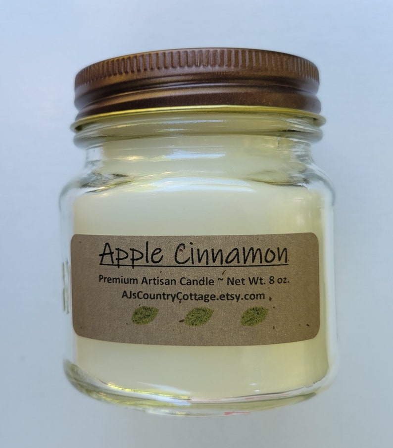 APPLE CINNAMON CANDLE Apple Candles, Cinnamon Candles, Classic Candles, Popular Candles, Scented Candles, Strong Candles, Rustic Decor image 2