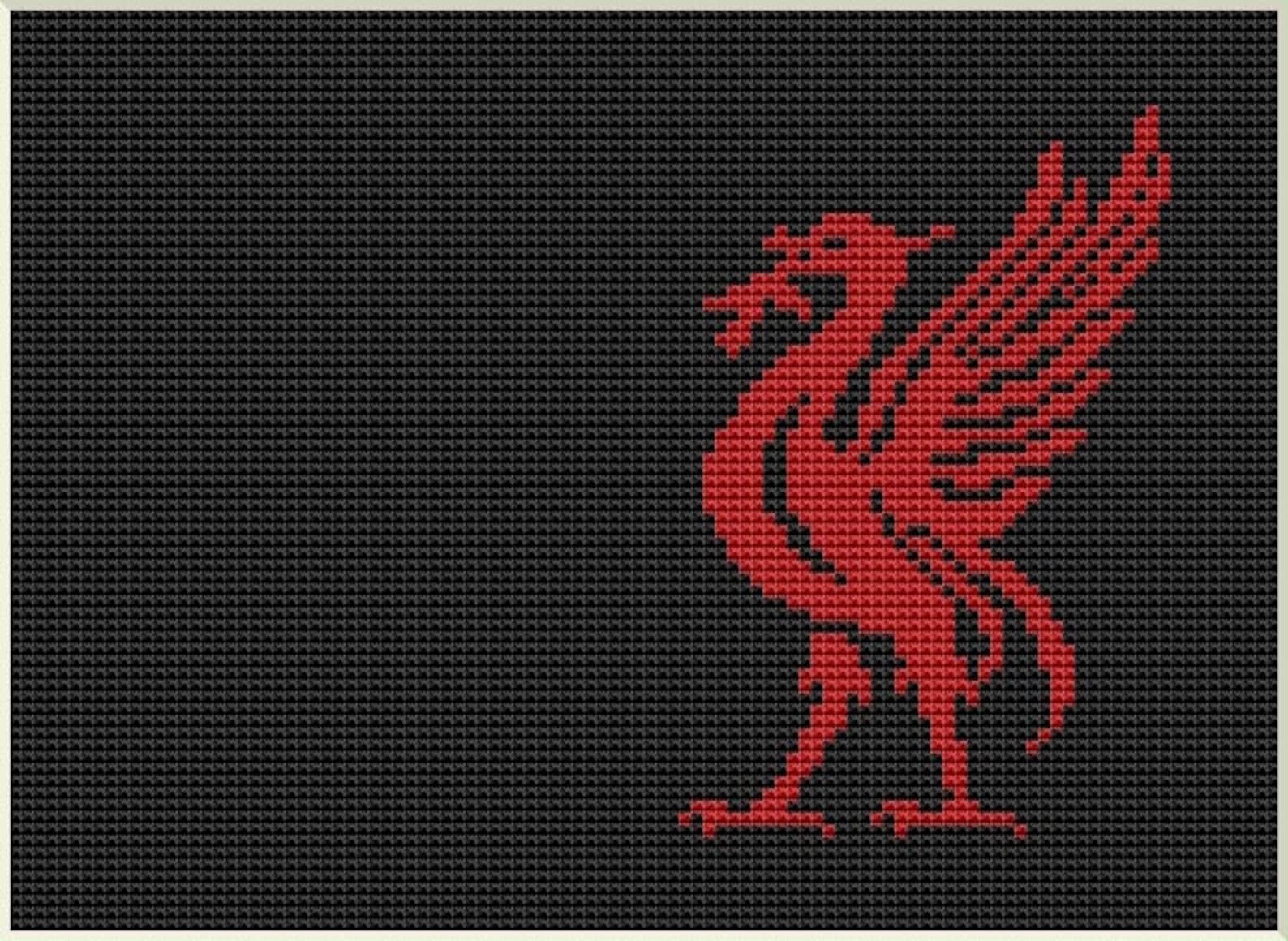 Liverpool Cross Stitch Pattern Liverbird City Emblem Sport Pattern ...