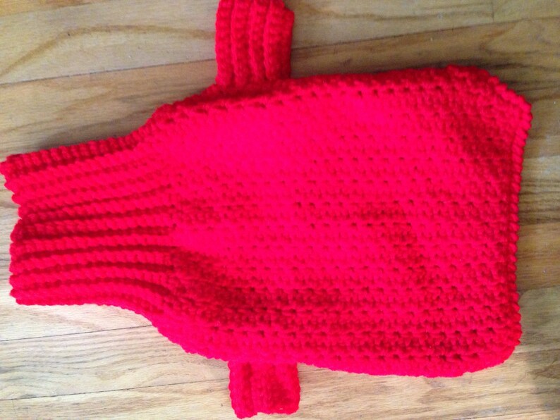 Large Red Dog Sweater