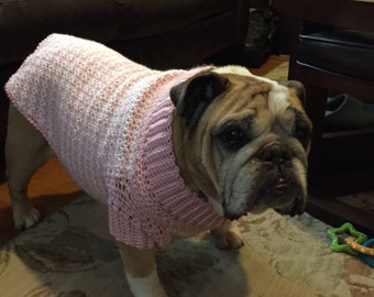 Dogs, dog sweaters, Extra extra large,sweater , dog clothing, pets, crochet, pink, white, Pets, Pet Clothing