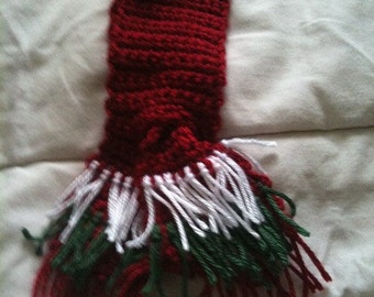 Christmas Doggy Scarf 2 inches wide 12 inches long