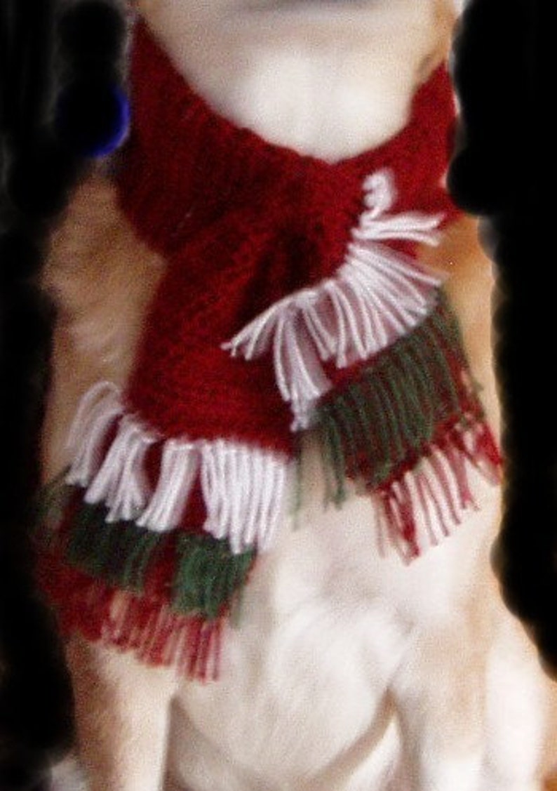 Large Christmas Scarves for Your Dog 2125 Inch Neck Etsy
