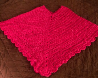 Hot Pink Poncho