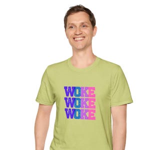 Unisex T-Shirt, Woke Adult Anti-Trump Tee, Protest Shirt, Political Activist Apparel, Resist Movement Top