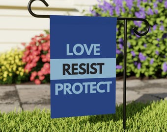 Gartenfahne, Anti-Trumpf, Pro-Demokratie-Rasenbanner, Politisches Hofschild, Vaterländisches Außendekor, Demonstration gegen Präsident Trump