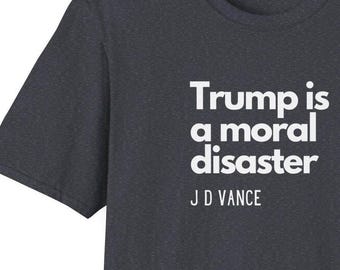 Anti Trump Anti Vance Unisex T-Shirt - Political Protest Tee, Resist Activist Shirt, Men Women March Apparel, Statement Graphic Top, Liberal
