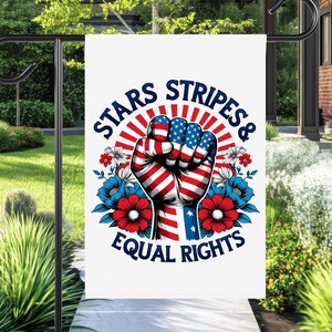 Yard Flag, Anti Trump and MAGA, Freedom Garden Banner, Political Protest Sign, Patriotic House Decor, Liberal Outdoor Art, Resistance