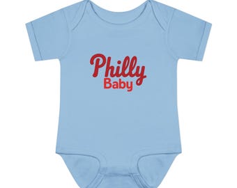 Body/mono de bebé de Filadelfia, diseño adorable de la ciudad.