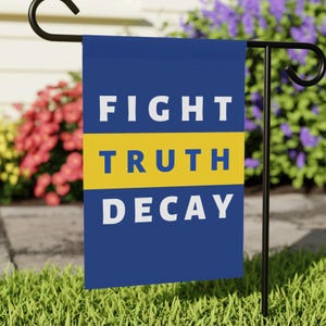 House Flag, Fight Truth Decay Anti-Trump Banner, Garden Decor, Outdoor Flag, Political Protest, Liberal Gift, Resistance Movement