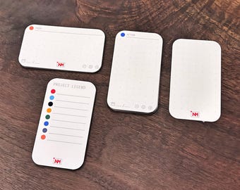 NextMove 2" x 3.5" Business Card Round Corner, Focus and Action Cards, Weekly Priorities for Big Goals, Analog Planning Cards, Printable PDF