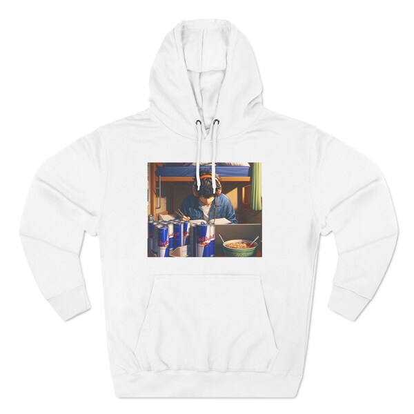 Three-Panel Fleece Hoodie