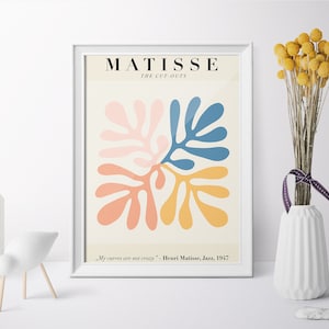 Neutral Wall Art, Matisse Garden, Henri Matisse Print, Matisse Print Set, Matisse Modern Art, Matisse Art Prints, Matisse Leaf Print
