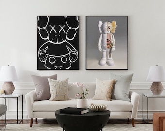 Kaws Painting, Kaws Poster Download, Kaws Figure, Kaws Poster, Kaws Print, Kaws Wall Art, Wall Art Hypebeast, Hypebeast Wall Art
