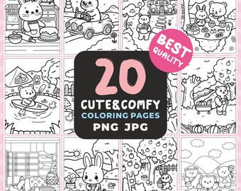 Coco Wyo coloring pages, printable coloring sheets for adults, whimsical digital download, cute character coloring book, stress relief art