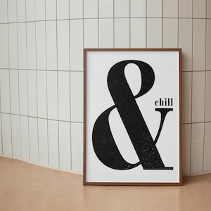 Chill Bild - Cooles Poster mit Spruch und Zitaten