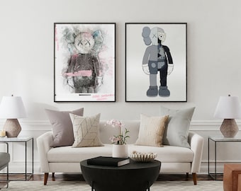 Kaws Painting, Kaws Poster Download, Kaws Figure, Kaws Poster, Kaws Print, Kaws Wall Art, Wall Art Hypebeast, Hypebeast Wall Art