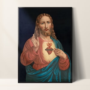 Jesus Print Art, Faith-based Art, Church Poster, Spiritual Artwork, Jesus Poster, Biblical Art, Spiritual Poster, Bible Illustration