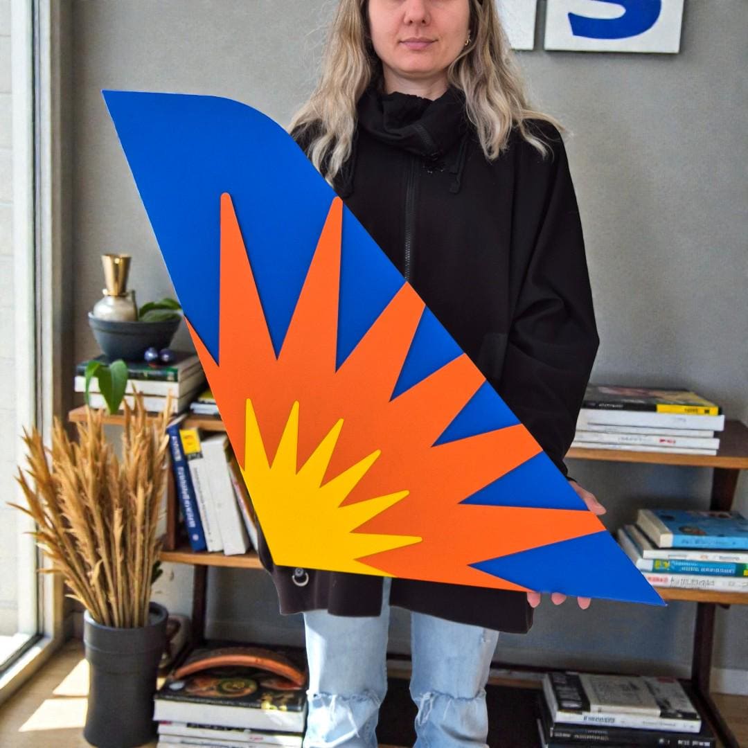 Allegiant Air Tail Wooden Wall Art, Aviation Decor