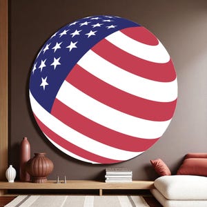 Amerikanische Flagge Earth Design Holzwandkunst | Handgefertigte Landkarte Weltkarte | Einzigartige USA Flagge Dekoration für Zuhause oder Büro | USA Flagge