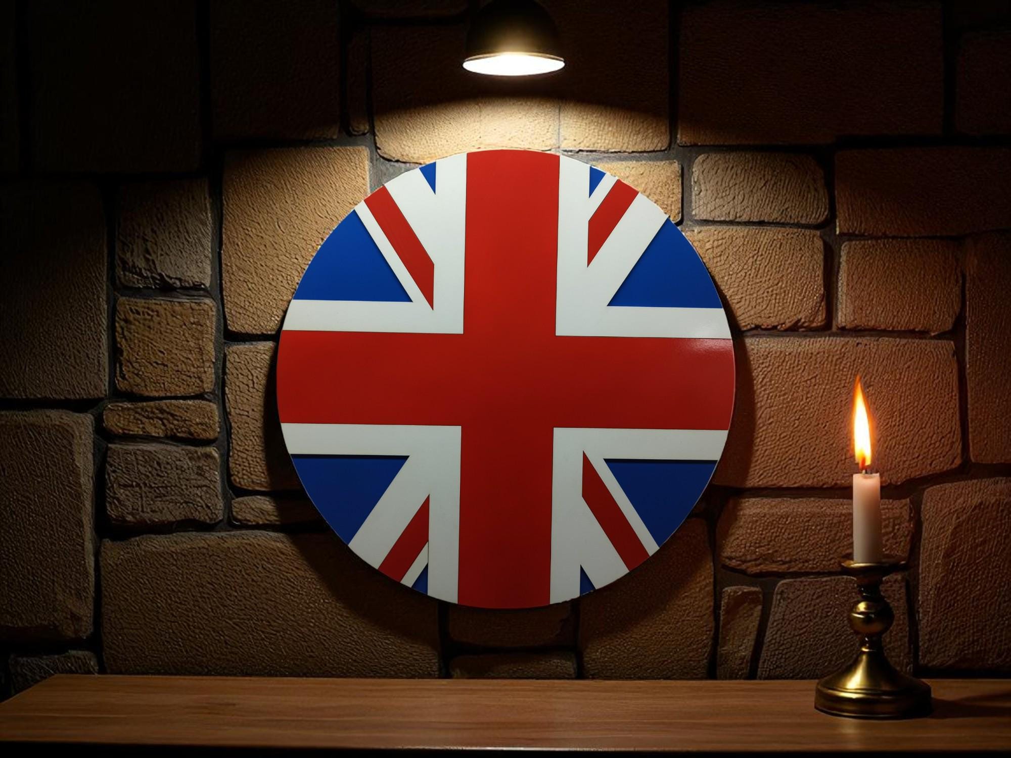 Rustic Union Jack Wooden Wall Art: British Flag Decor