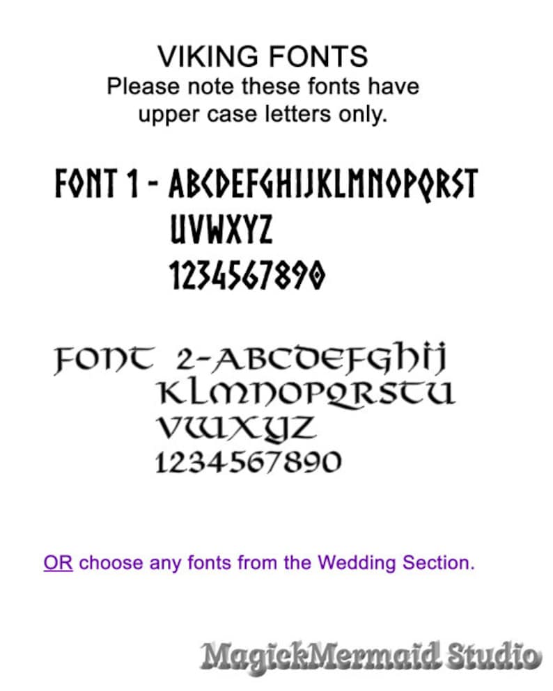 Viking Norse Asatru Custom Handfasting Wedding Vows Print