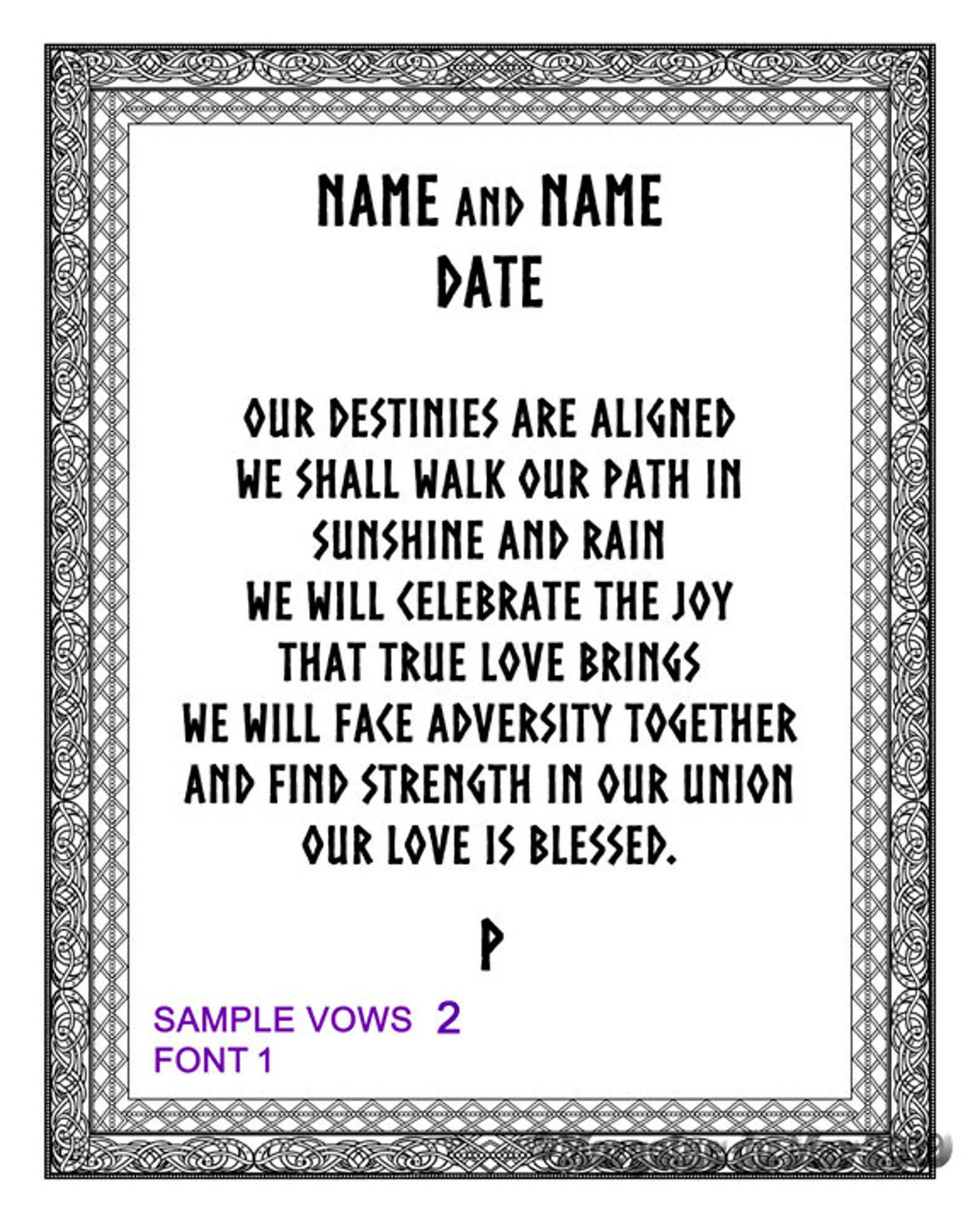 Viking Norse Asatru Custom Handfasting Wedding Vows Print - Etsy UK Viking Norse Asatru Custom Handfasting Wedding Vows Print - Etsy UK